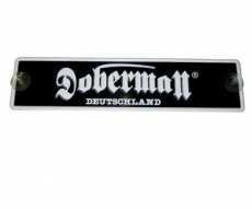 Doberman - Blechschild/Nummernschild zum anheften Doberman - Blechschild/Nummernschild zum anheften
