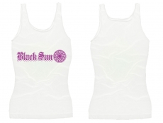Frauen Top - Black Sun - weiss/lila - Motiv 2 Frauen Top - Black Sun - weiss/lila - Motiv 2