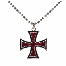 Halskette - Eisernes Kreuz - rot Halskette - Eisernes Kreuz - rot