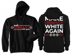 Frauen - Kapuzenpullover - Make Germany White Again - schwarz Frauen - Kapuzenpullover - Make Germany White Again - schwarz