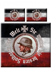 Bettwäsche - Mikrofaser - Die besten Soldaten der Welt XXL mit 2 Kissen und XXL-Decke Bettwäsche - Mikrofaser - Die besten Soldaten der Welt XXL mit 2 Kissen und XXL-Decke