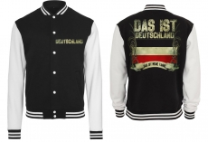 College Jacke - schwarz/weiß - Meine Fahne - Schwarz-weiß-rot College Jacke - schwarz/weiß - Meine Fahne - Schwarz-weiß-rot