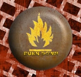 Button - Burn Down - Motiv 2 Button - Burn Down - Motiv 2
