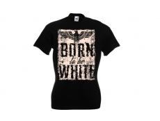 Frauen T-Shirt - Born to be white - Adler - schwarz/beige Frauen T-Shirt - Born to be white - Adler - schwarz/beige