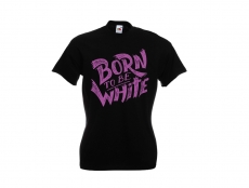 Frauen T-Shirt - Born to be white - Logo - schwarz/lila Frauen T-Shirt - Born to be white - Logo - schwarz/lila