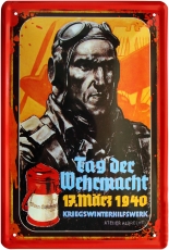 Blechschild - Tag der Wehrmacht 1940 - D86 Blechschild - Tag der Wehrmacht 1940 - D86