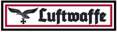 Emailleschild - Luftwaffe mit Adler Emailleschild - Luftwaffe mit Adler