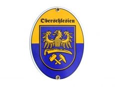 Emailleschild - Oberschlesien Emailleschild - Oberschlesien