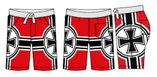 +++ANGEBOT+++ Premium Badehose - Eisernes Kreuz + GRATIS Flip Flops Sonnenbraun (Wert 19,90€)