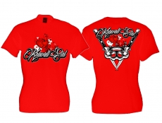 Frauen T-Shirt - Krawallgirl - Motiv 3 - rot Frauen T-Shirt - Krawallgirl - Motiv 3 - rot
