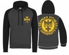 Baseball - Hoodie - German Fitness University - Adler - Charcoal/JetBlack +++RAUSVERKAUF+++ Baseball - Hoodie - German Fitness University - Adler - Charcoal/JetBlack +++RAUSVERKAUF+++