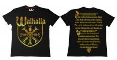 Premium Shirt - Walhalla - Brust groß - gold Premium Shirt - Walhalla - Brust groß - gold