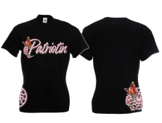 Frauen T-Shirt - Patriotin - schwarz/pink Frauen T-Shirt - Patriotin - schwarz/pink