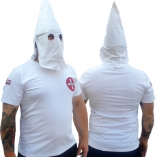 Premium Shirt - KKK mit Maskenfunktion - klassisch - weiß Premium Shirt - KKK mit Maskenfunktion - klassisch - weiß
