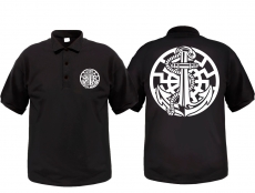 Polo-Shirt - Anker der Freiheit - Schwarz Polo-Shirt - Anker der Freiheit - Schwarz