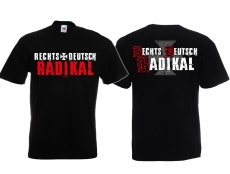 Frauen T-Shirt - Rechts - Deutsch - Radikal - schwarz Frauen T-Shirt - Rechts - Deutsch - Radikal - schwarz