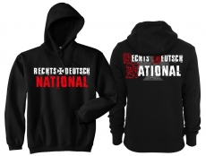 Frauen - Kapuzenpullover - Rechts - Deutsch - National - schwarz Frauen - Kapuzenpullover - Rechts - Deutsch - National - schwarz