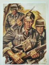 Poster - Kunstdruck - Spähtrupp im Westen 1940 Poster - Kunstdruck - Spähtrupp im Westen 1940
