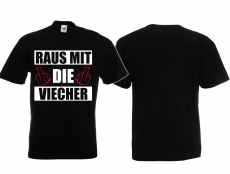 T-Hemd - Raus mit die Viecher - schwarz T-Hemd - Raus mit die Viecher - schwarz