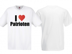 T-Hemd - I Love Patrioten - weiß T-Hemd - I Love Patrioten - weiß