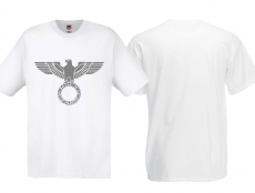 T-Hemd - Adler mit Kreis - Weiß/Grau T-Hemd - Adler mit Kreis - Weiß/Grau