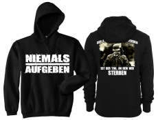Frauen - Kapuzenpullover - Niemals Aufgeben - Motiv 1 Frauen - Kapuzenpullover - Niemals Aufgeben - Motiv 1
