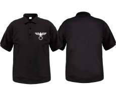 Polo-Shirt - Reichsadler - schwarz/weiß Polo-Shirt - Reichsadler - schwarz/weiß