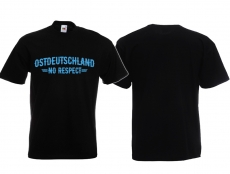 Frauen T-Shirt - Ostdeutschland - No Respect - schwarz/blau - Motiv 2 Frauen T-Shirt - Ostdeutschland - No Respect - schwarz/blau - Motiv 2