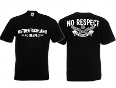 Frauen T-Shirt - Ostdeutschland - No Respect - schwarz/weiß - Motiv 1 Frauen T-Shirt - Ostdeutschland - No Respect - schwarz/weiß - Motiv 1