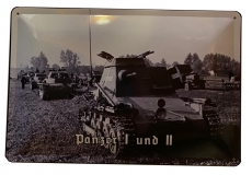 Blechschild - Panzer I & II - D165 (94) Blechschild - Panzer I & II - D165 (94)