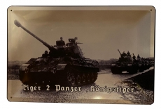 Blechschild - Königstiger - Motiv 2 - D162 (59) Blechschild - Königstiger - Motiv 2 - D162 (59)