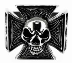 Ring - Edelstahlring - Eisernes Kreuz mit Tk