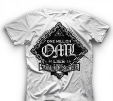 T-Hemd - One Million Lies - Tragic disaster - Shirt weiß T-Hemd - One Million Lies - Tragic disaster - Shirt weiß