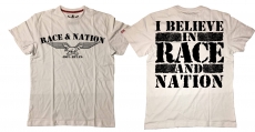 Premium Shirt - Race & Nation - weiß/schwarz Premium Shirt - Race & Nation - weiß/schwarz
