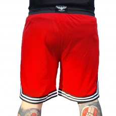+++ANGEBOT+++Mesh Short - schwarz-weiß-rot + GRATIS Flip Flops Sonnenbraun (Wert 19,90€)