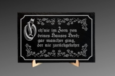 Schieferplatte - Lebensweisheit Schieferplatte - Lebensweisheit