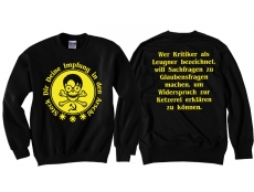 Pullover - Steck dir deine Impfung in den Arsch - Motiv 2 Pullover - Steck dir deine Impfung in den Arsch - Motiv 2
