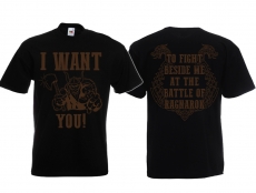 Frauen T-Shirt - I want You - For the battle of Ragnarok - schwarz/braun Frauen T-Shirt - I want You - For the battle of Ragnarok - schwarz/braun