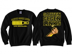 Pullover - Saufen gegen Links - schwarz/gelb Pullover - Saufen gegen Links - schwarz/gelb