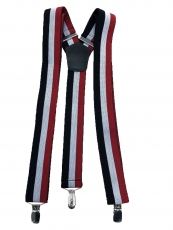 Hosenträger - Premium - schwarz weiß rot Hosenträger - Premium - schwarz weiß rot