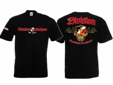 Frauen T-Shirt - Division Sachsen - Beschützer der Heimat - schwarz +++RAUSVERKAUF+++ Frauen T-Shirt - Division Sachsen - Beschützer der Heimat - schwarz +++RAUSVERKAUF+++