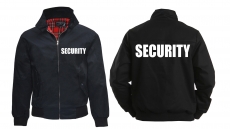 Harrington Jacke - bedruckt - schwarz - Security +++RAUSVERKAUF+++ Harrington Jacke - bedruckt - schwarz - Security +++RAUSVERKAUF+++