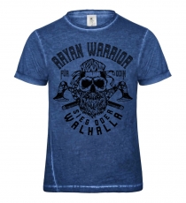 T-Hemd - Used Look - Aryan Warrior - Für Odin - blau +++RAUSVERKAUF+++ T-Hemd - Used Look - Aryan Warrior - Für Odin - blau +++RAUSVERKAUF+++