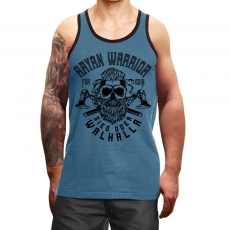 Muskelshirt/Tank Top - Used Look - Aryan Warrior - heather blau +++RAUSVERKAUF+++ Muskelshirt/Tank Top - Used Look - Aryan Warrior - heather blau +++RAUSVERKAUF+++
