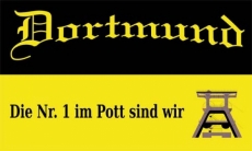 Fahne - Dortmund - Nr 1 im Pott sind wir (226) Fahne - Dortmund - Nr 1 im Pott sind wir (226)