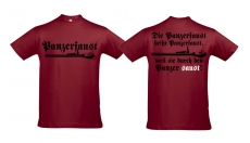 T-Hemd - Panzerfaust - Motiv 2 - burgundy T-Hemd - Panzerfaust - Motiv 2 - burgundy