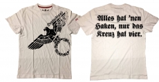 Premium Shirt - Alles hat nen Haken, nur das Kreuz hat vier - weiß Premium Shirt - Alles hat nen Haken, nur das Kreuz hat vier - weiß