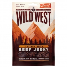 Wild West Beef Jerky - Honey BBQ - 70 g Wild West Beef Jerky - Honey BBQ - 70 g