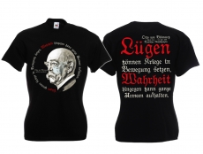 Frauen T-Shirt - Bismarck - Lügen & Wahrheit - schwarz Frauen T-Shirt - Bismarck - Lügen & Wahrheit - schwarz
