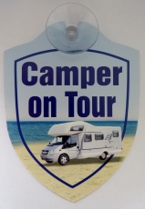 Schild mit Saugnapf - Camper on Tour Schild mit Saugnapf - Camper on Tour